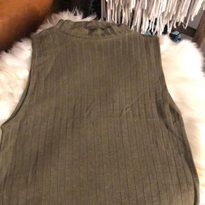 green aeo first essentials sleeveless top looks nice dressed up or down